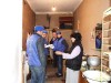 2 Nov 08 - Guurjani - talking with IDPs in a collective center - ROM and UK monitors